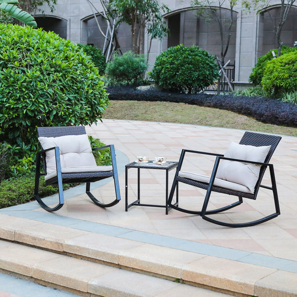 Brayden Studio Tadeo 2 Person Outdoor Seating Group with